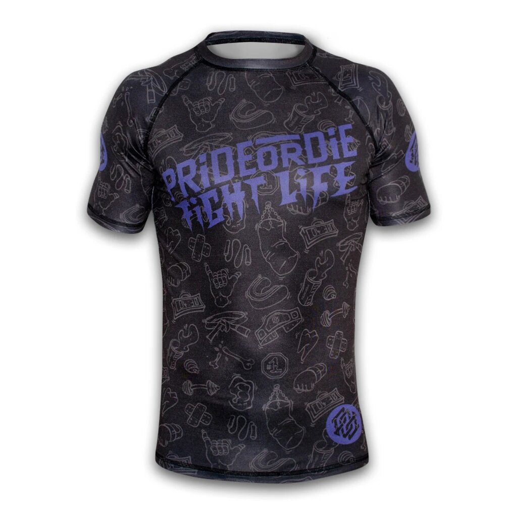 Pride Or Die Fight Life Rashguard-0