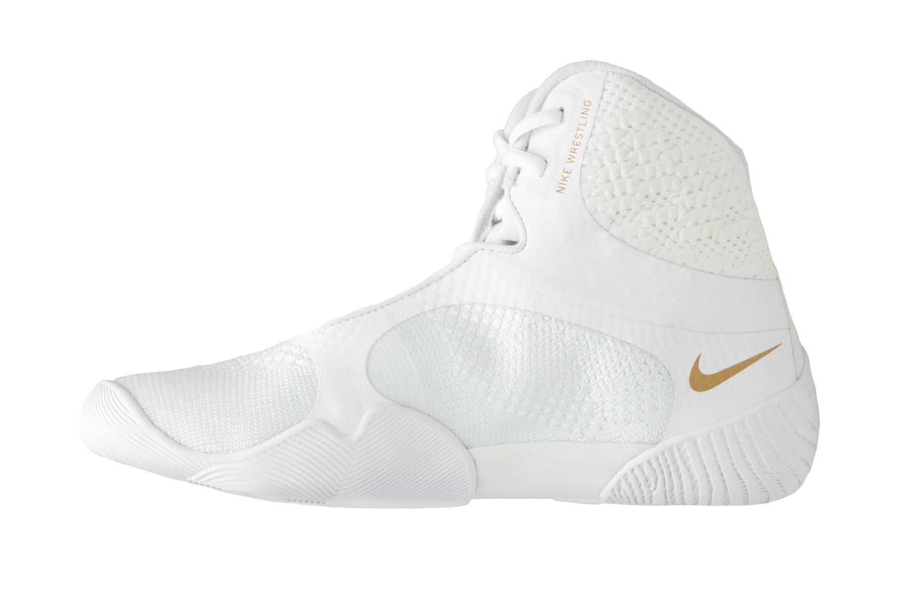 Nike Tawa Wrestling Shoes - White/Gold-27392