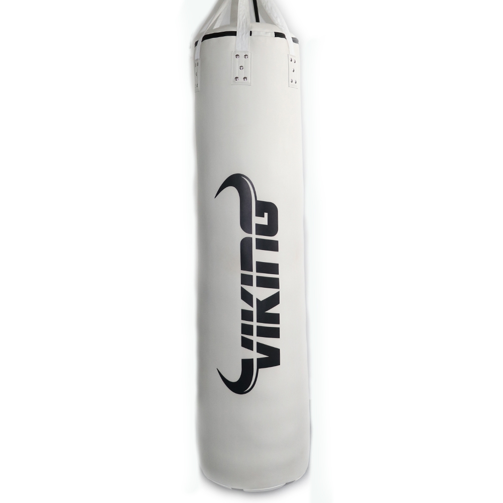 Viking Leather Pro 6FT Banana Punching Bag-White-0