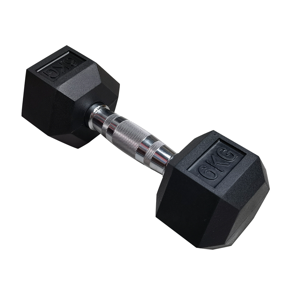 Viking Rubber Hex Dumbbells-0