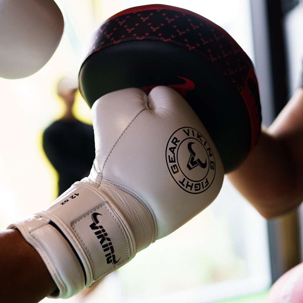 Viking Savage Leather Wrist Locking Boxing gloves - Image 17