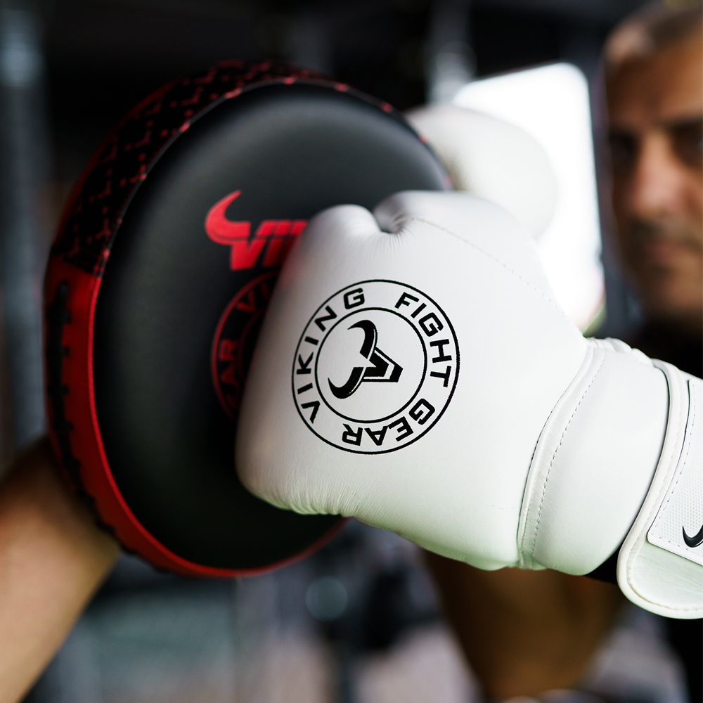 Viking Savage Leather Wrist Locking Boxing gloves - Image 15