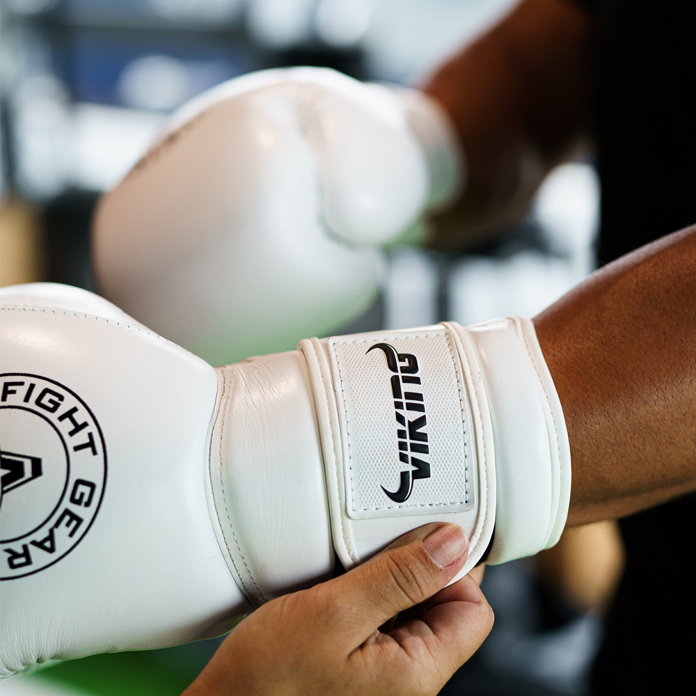 Viking Savage Leather Wrist Locking Boxing gloves - Image 25