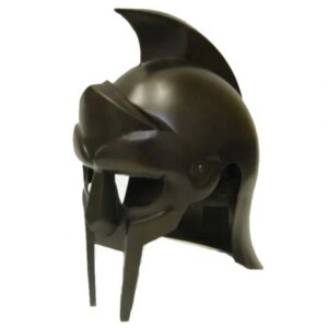 Steel Metal Antique Finish Gladiator Arena Helmet with Leather Liner inside
