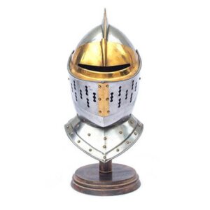 Medieval Style Golden Knight Helmet