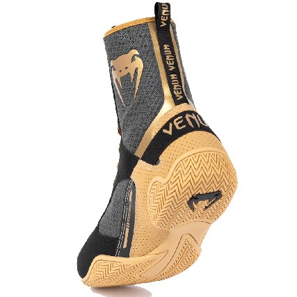 Venum Elite 2.0 Boxing Shoes - Black/ Beige - Image 6