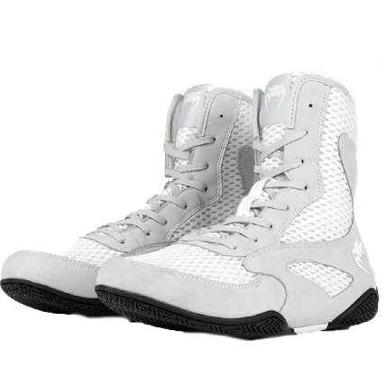 Venum Contender Boxing Shoes - White/ Grey
