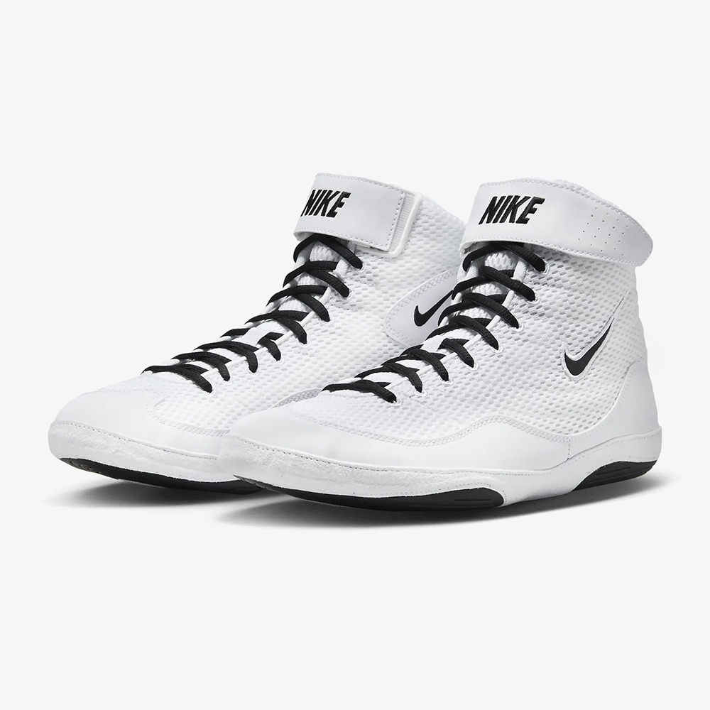 Nike Inflict 3 Wrestling Shoes - White/Black - Image 5