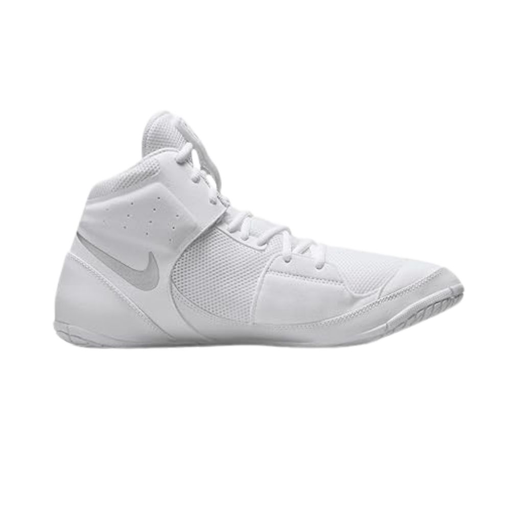 Nike Fury Wrestling Shoes – White/Silver