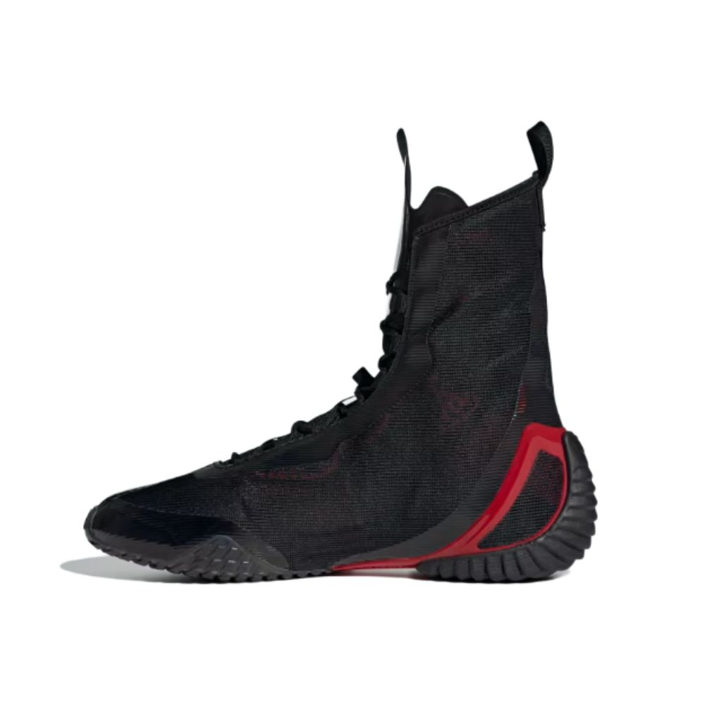 Adidas Speedex Ultra Boxing Shoes - Black/White/Ruby - Image 5