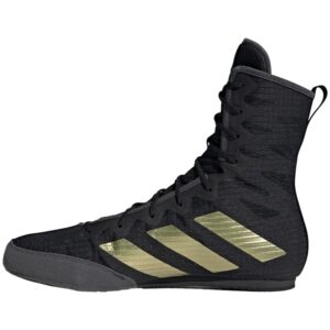 Adidas Box Hog 4 Boxing Shoes - Black/ Gold