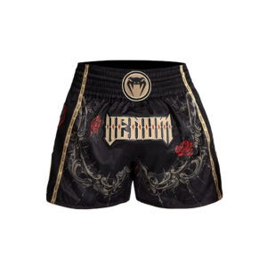 Venum Santa Muerte 5.0 Muay Thai Shorts - Deep Black/Gold