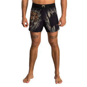 Venum Tiger Men's Fight Shorts - Black/Neon Orange