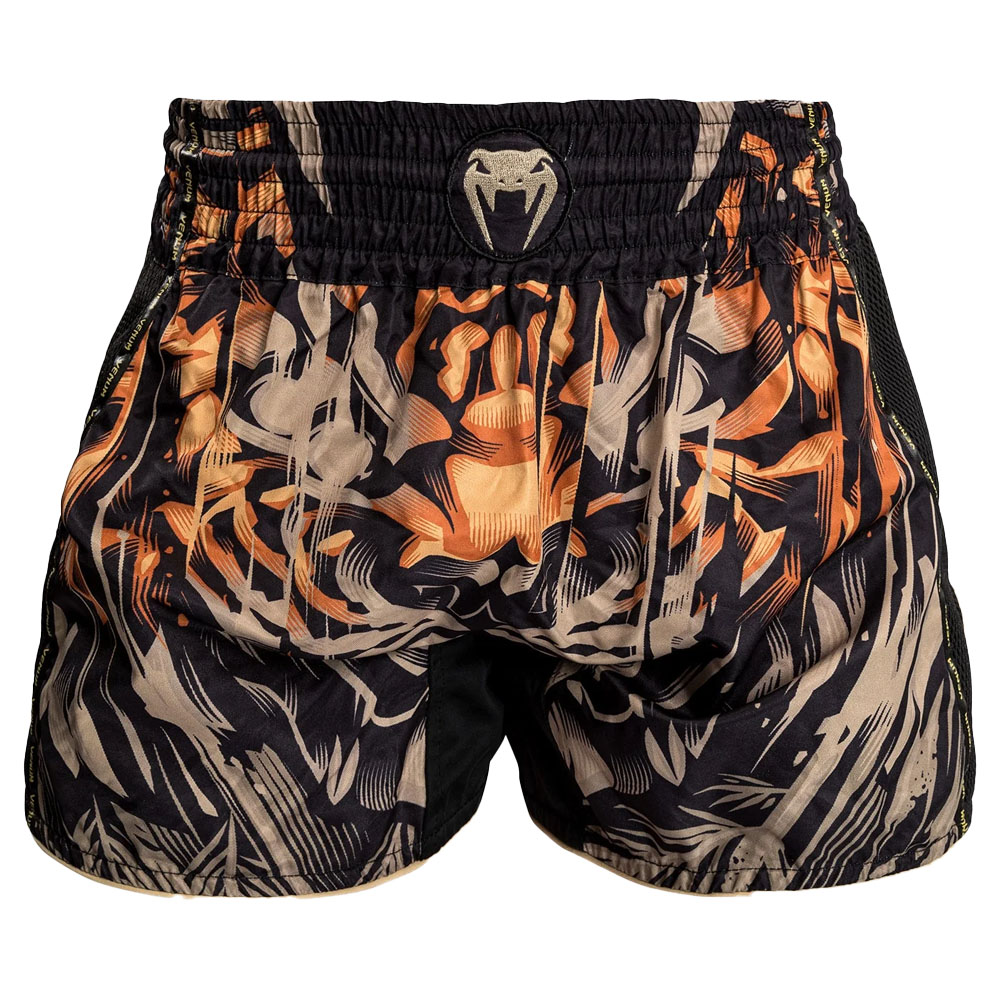 Venum Tiger Muay Thai Shorts - Black/Neon Orange