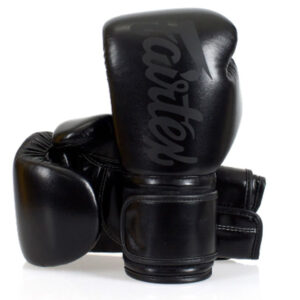 Fairtex BGV14SB  Muay Thai Gloves (Solid Black)