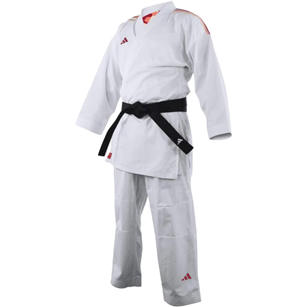 Adidas Adilight Primegreen with Red or Blue Stripes Karate Uniform