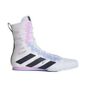 Adidas Box Hog 4 Boxing Shoes Boots - White/Grey/Lilac